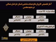 اینفوگرافیک | آمار زائران اعزامی خراسان‌شمالی به مشهد مقدس