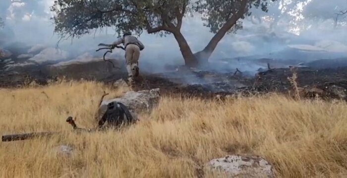 آتش‌سوزی ارتفاعات گزگا و سرشط در شیمبار خوزستان مهار شد