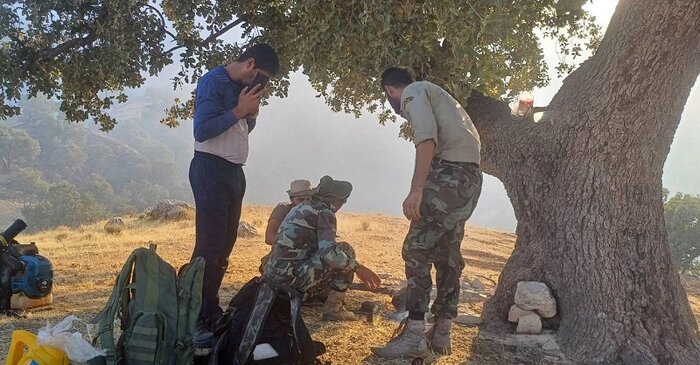 آتش‌سوزی ارتفاعات گزگا و سرشط در شیمبار خوزستان مهار شد