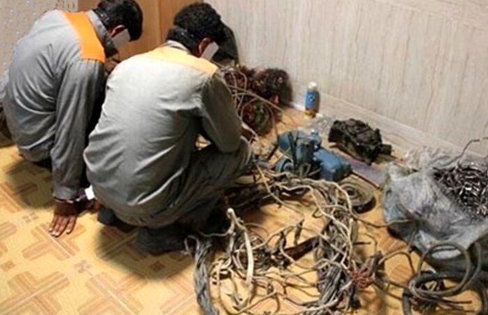 دستگیری باند سارقان کابلهای برق و قاچاقچیان مواد مخدر در اصفهان