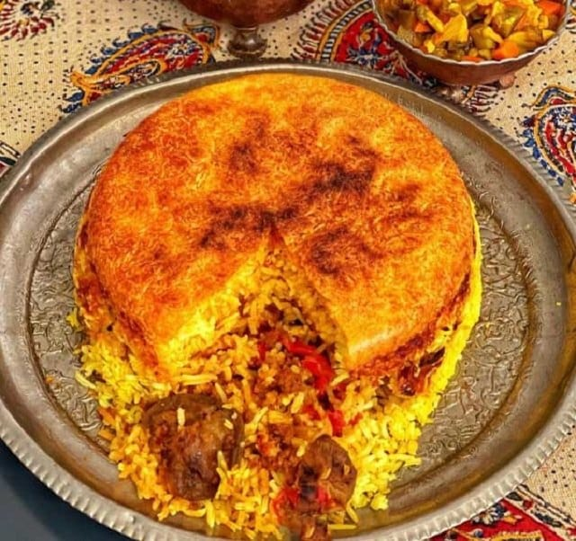 بادمجان پلو به روش قزوینی؛ سریعترین پلوی مخلوط رستورانی