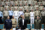 Visite du Président à l'Université de commandement et au QG de l'armée de la République islamique d'Iran