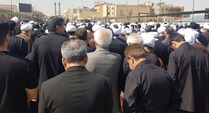 پیکر آیتالله محفوظی در قم به خاک سپرده شد