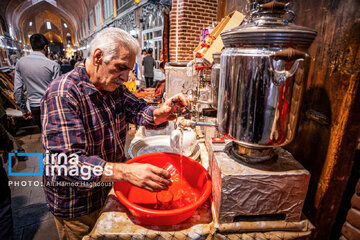 Mozaffariyeh traditional tea house in Tabriz, northwest Iran