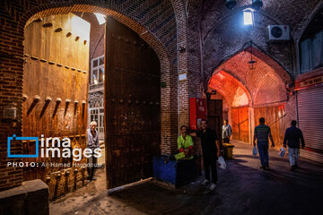 Mozaffariyeh traditional tea house in Tabriz, northwest Iran