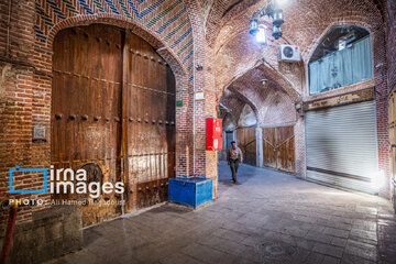 Mozaffariyeh traditional tea house in Tabriz, northwest Iran