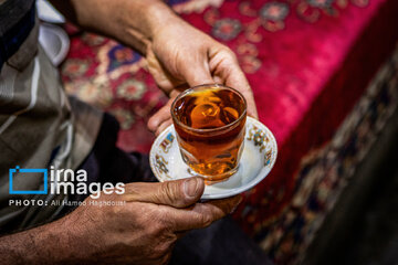 Mozaffariyeh traditional tea house in Tabriz, northwest Iran