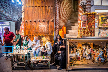 Mozaffariyeh traditional tea house in Tabriz, northwest Iran