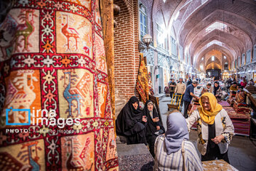 Mozaffariyeh traditional tea house in Tabriz, northwest Iran