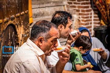 Mozaffariyeh traditional tea house in Tabriz, northwest Iran