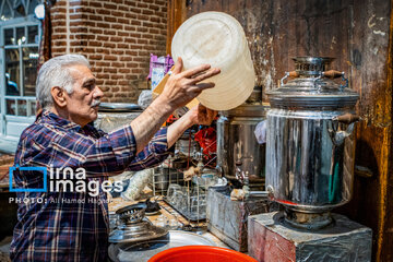 Mozaffariyeh traditional tea house in Tabriz, northwest Iran