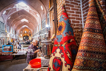 Mozaffariyeh traditional tea house in Tabriz, northwest Iran