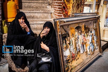 Mozaffariyeh traditional tea house in Tabriz, northwest Iran