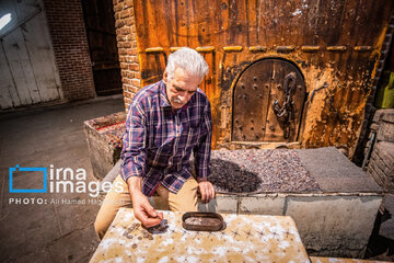 Mozaffariyeh traditional tea house in Tabriz, northwest Iran