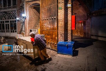 Mozaffariyeh traditional tea house in Tabriz, northwest Iran