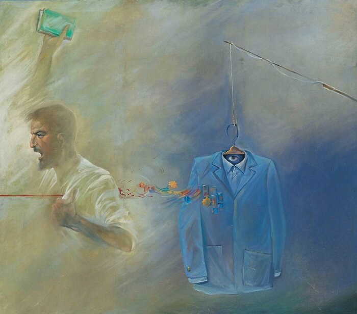 هنرمندی که به بوم نقاشیاش آتشبس نداد