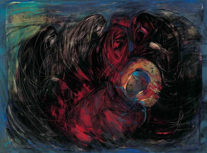 هنرمندی که به بوم نقاشیاش آتشبس نداد