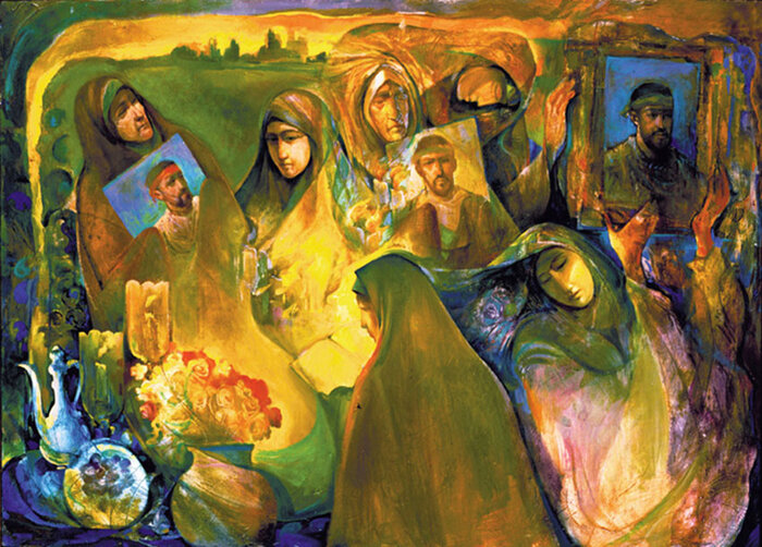 هنرمندی که به بوم نقاشیاش آتشبس نداد