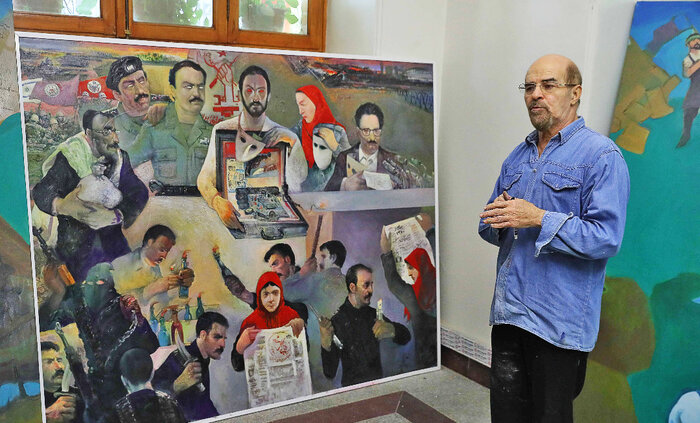 هنرمندی که به بوم نقاشیاش آتشبس نداد