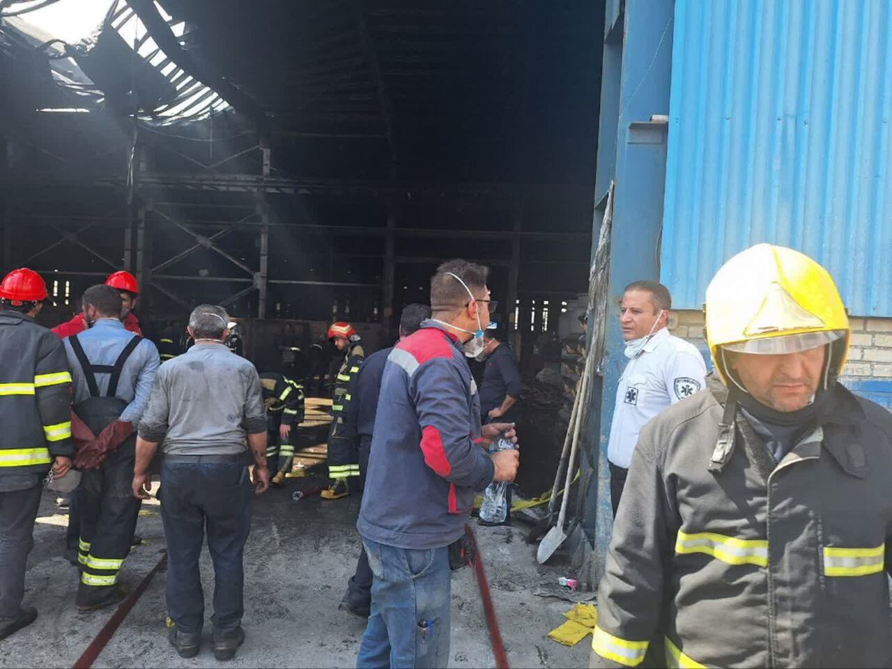 آتش سوزی در کارخانه فولاد تیکمه داش/ ۲ نفر مصدوم شدند آتش سوزی در کارخانه فولاد تیکمه داش/ ۲ نفر مصدوم شدند