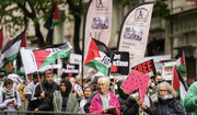 Pro-Palestine rally held in Liverpool on eve of Labour conference