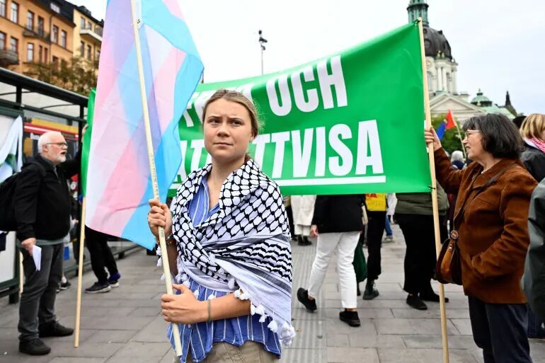 Demonstranten in Schweden forderten ein Ende des Völkermords des zionistischen Regimes in Gaza