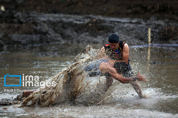 Paddy field sports fest in northern Iran