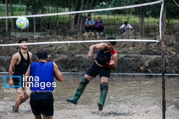 Paddy field sports fest in northern Iran