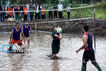 Paddy field sports fest in northern Iran