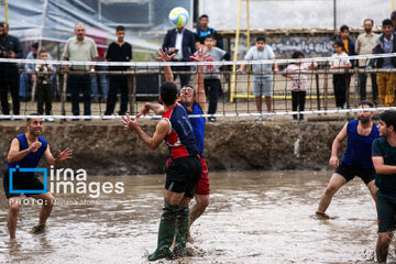 Paddy field sports fest in northern Iran