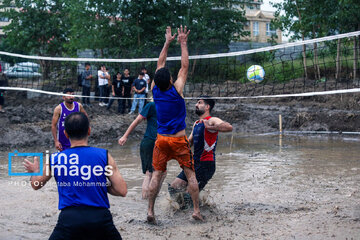 Paddy field sports fest in northern Iran