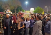 راهپیمایی ضد صهیونیستی و تشییع پیکر پنج شهید گمنام در اهواز برگزار شد