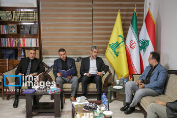 Commemoration of Martyr Hassan Nasrallah at Hezbollah office in Tehran