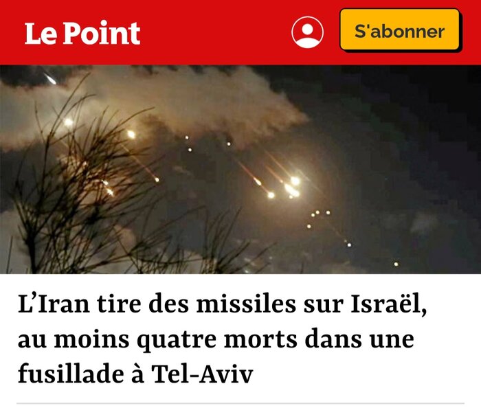 حمله موشکی ایران به اسرائیل تیتر یک رسانههای فرانسه