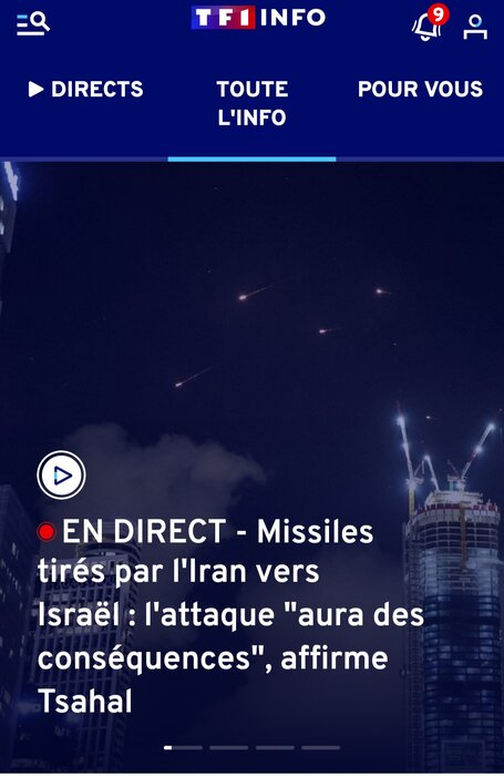 حمله موشکی ایران به اسرائیل تیتر یک رسانههای فرانسه