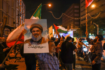 People of Tehran take to streets to back Iran's missile attack on Zionist regime 