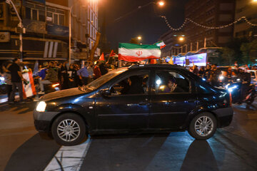 People of Tehran take to streets to back Iran's missile attack on Zionist regime 