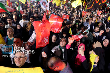 People of Tehran take to streets to back Iran's missile attack on Zionist regime 