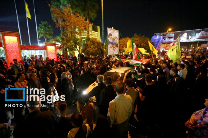 Iranians celebrate missile strikes in response to Israeli crimes