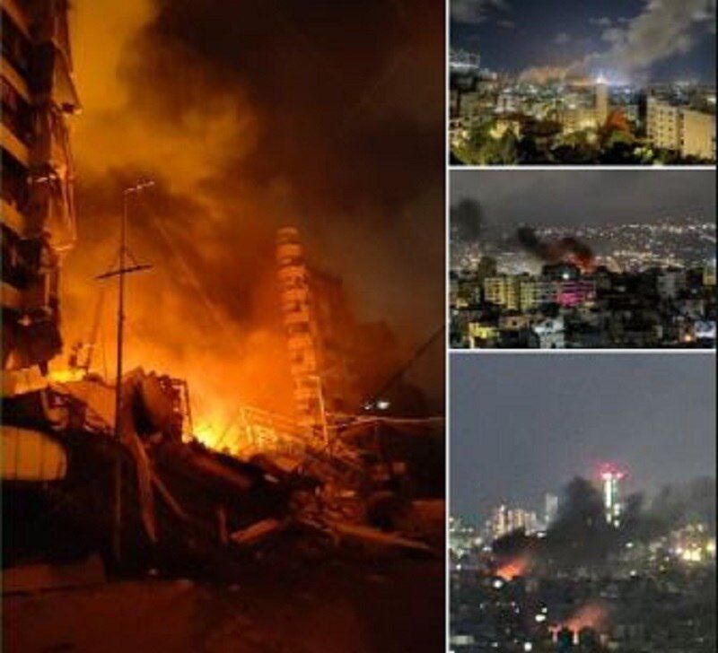 Southern Beirut under Israel’s attacks