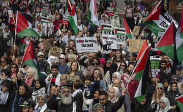 Pro-Palestinian rallies held in London to condemn anniversary of Israeli invasion of Gaza