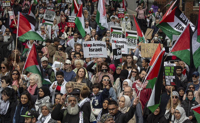 Pro-Palestinian rallies held in Europe ahead of first Gaza war anniversary