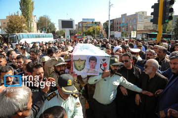 Funeral held for martyr border guard