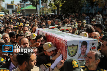 Funeral held for martyr border guard