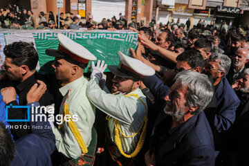 Funeral held for martyr border guard