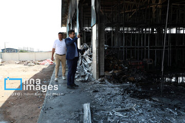 Fire in industrial town in southern Iran