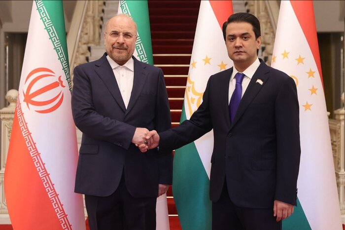 Qalibaf meets Tajikistan’s president, parliament speaker