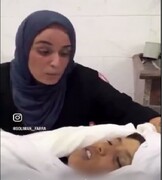 صرخات و بكاء أم فلسطينية استشهد ابنها الذي أنجبته بعد 7 سنوات