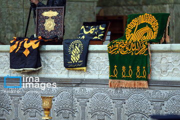 Mourning flag hoisted in Hazrat Masoumeh shrine