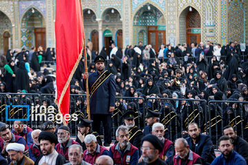 Mourning flag hoisted in Hazrat Masoumeh shrine